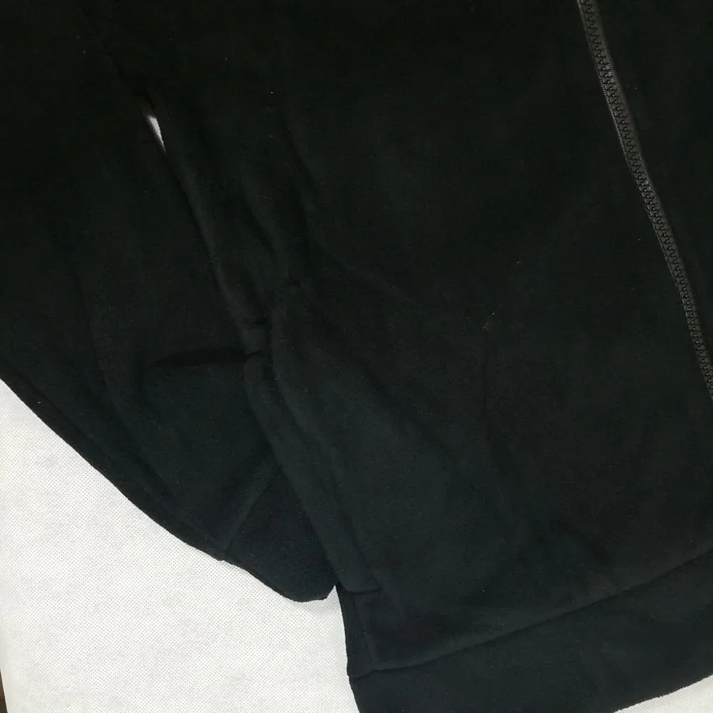 NEW‎ with Tag Old Navy Fleece Full Zip Jacket Black Size XL (14-16)